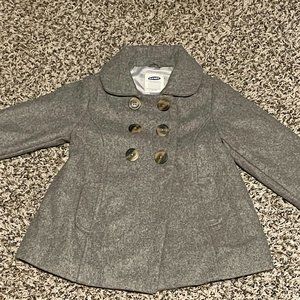 Grey, 3t, Old Navy Pea Coat like new